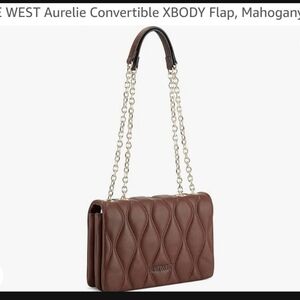 Womens Purse Handbag NINE WEST Women's Aurelie Convertible Flap Crossbody bag